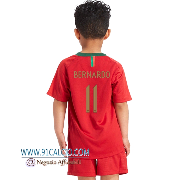 Awdis Maglia Maglietta da Calcio Portogallo per Bambini Colore Rosso 