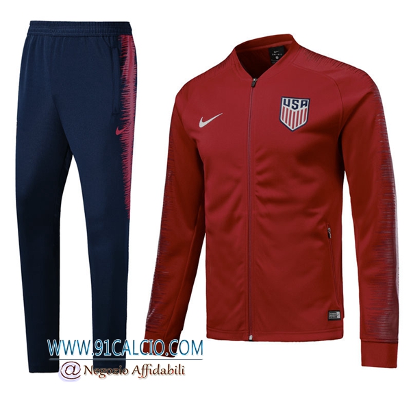 Tuta Allenamento Stati Uniti Blu 2018 2019 | Giacca + Pantaloni Tuta Allenamento Stati Uniti Blu 2018 2019 | Giacca + Pantaloni