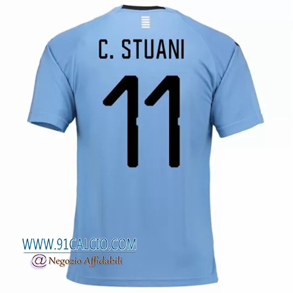 Maglia Uruguay per C.Stuani 11 Prima 2018 2019 Azzurro