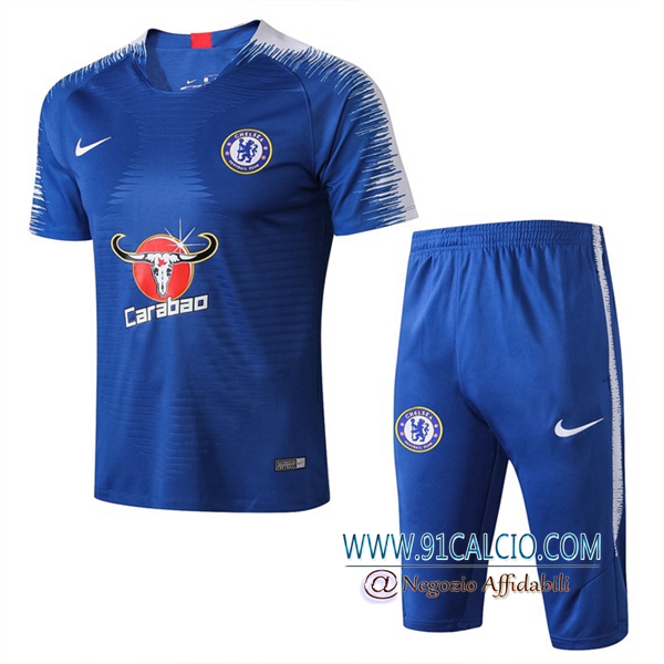 Nuova Kit Maglia Allenamento FC Chelsea Pantaloni Blu 2021/2022