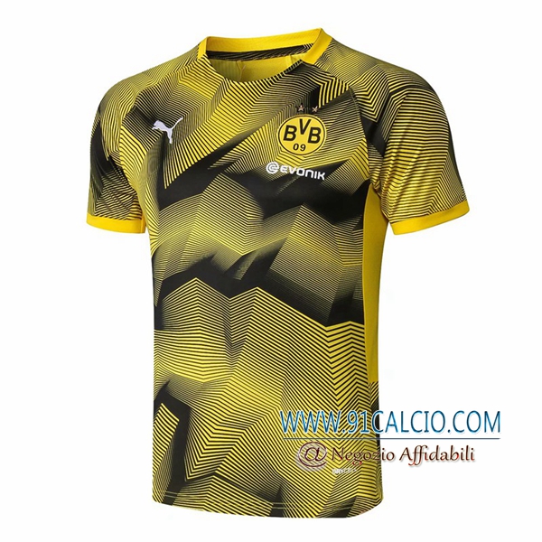Pre-partita T Shirt Allenamento Dortmund BVB Ondulazione Giallo 2019 2020