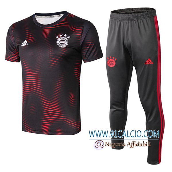 T Shirt Allenamento Bayern Monaco Nero 2020 2021 | 91calcio