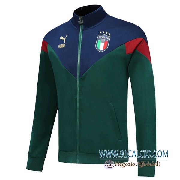 Giacca Calcio Italia Verde 2019 2020