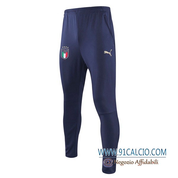 Pantaloni Allenamento Italia Blu 2019 2020