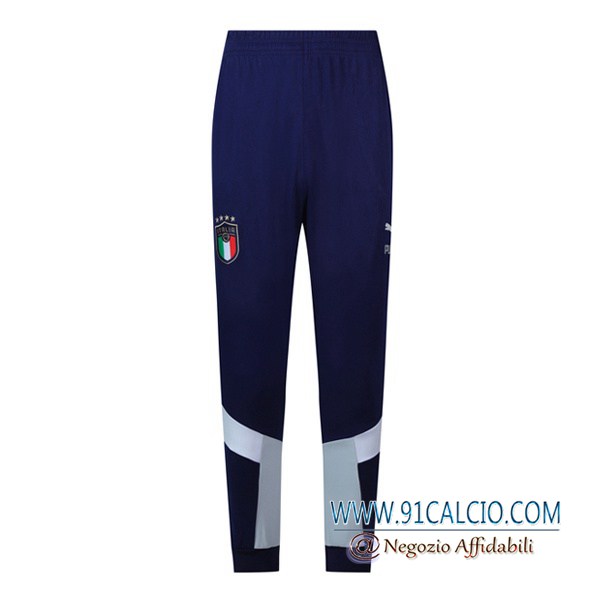 Pantaloni Allenamento Italia Blu Grigio 2019 2020