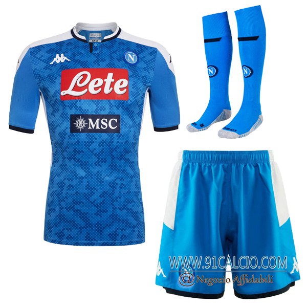 Kit Maglie Calcio SSC Napoli Prima + Calzettoni 2019 2020