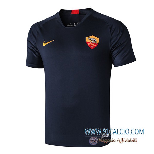 T Shirt Allenamento AS Roma Blu Scuro 2019 2020
