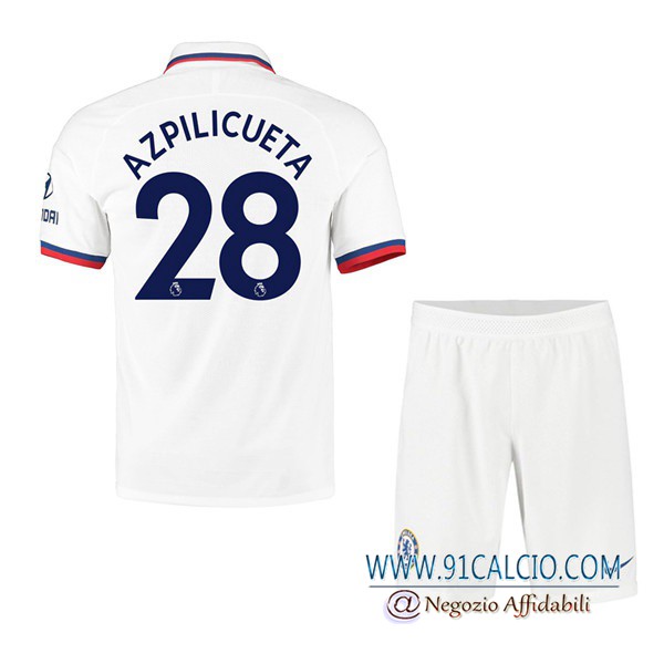 Maglie Calcio FC Chelsea (Azpilicueta 28) Bambino Seconda 2019 2020