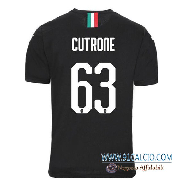 Maglie Calcio Milan AC (CUTRONE 63) Terza 2019 2020