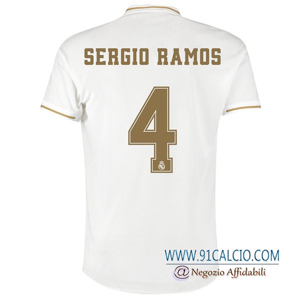 Maglie Calcio Real Madrid (SERGIO RAMOS 4) Prima 2019 2020