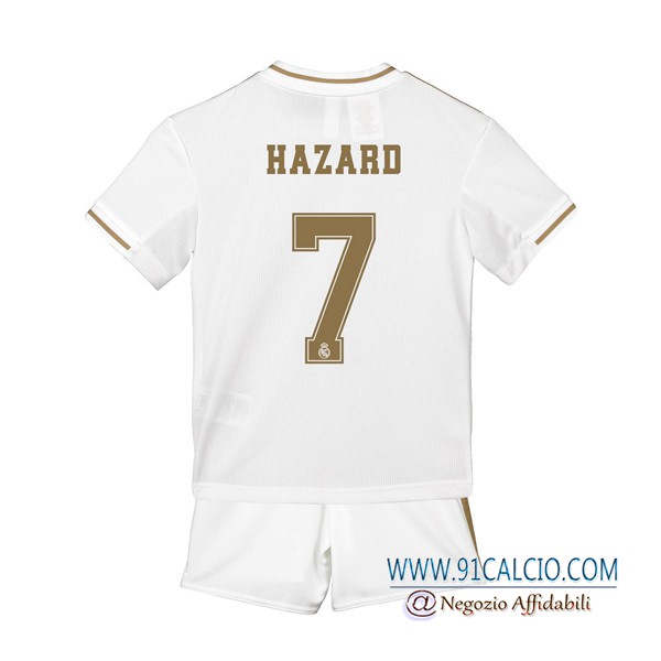 Maglie Calcio Real Madrid (HAZARD 7) Bambino Prima 2019 2020