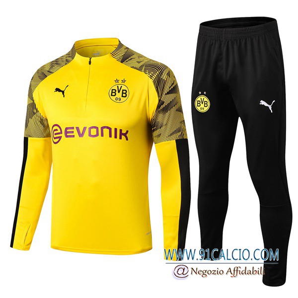 Tuta Allenamento Dortmund BVB Giallo 2019 2020 | Felpa + Pantaloni