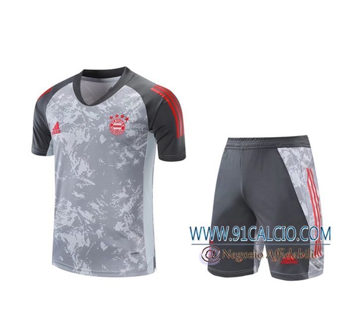 Ingrosso T Shirt Allenamento FC Bayern Monaco Rosso/Blu 2021/2022