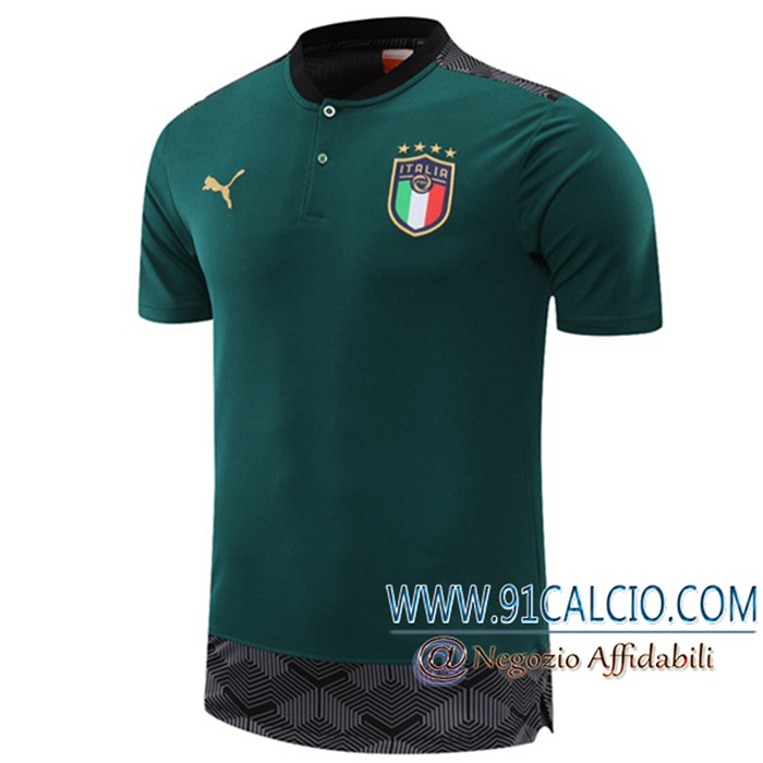 T Shirt Allenamento Italia Verde 2021/2022