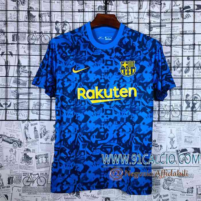 Nuova T Shirt Allenamento FC Barcellona Blu 2021/2022