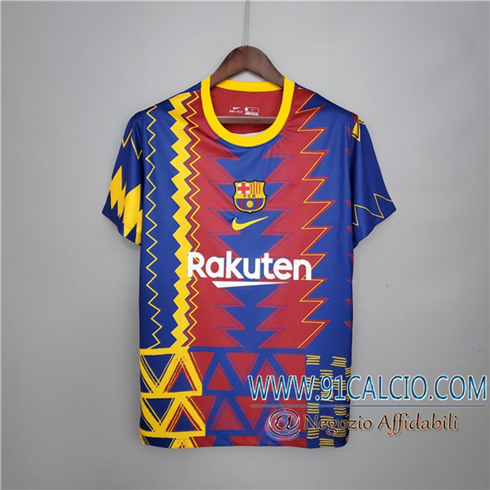 Le Nuove T Shirt Allenamento FC Barcellona Rosso/Blu 2021/2022