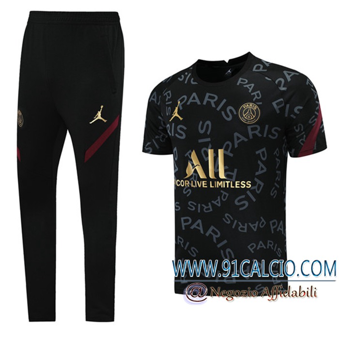 Offerte T Shirt Allenamento Jordan PSG Classic Bianca/Rosa 2021/2022