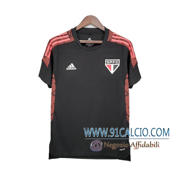 T Shirt Allenamento Sao Paulo FC Nero 2021/2022