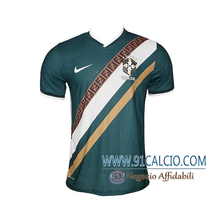 T Shirt Allenamento Brasile Grigio Scuro 2020 2021 | 91calcio