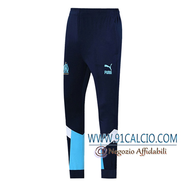 Pantaloni Da Training Marsiglia OM Bianca/Blu Navy 2021/2022