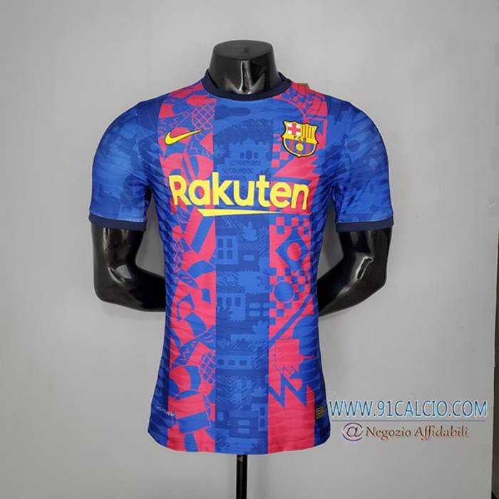 Comprare T Shirt Allenamento FC Barcellona Rosso/Blu 2021/2022