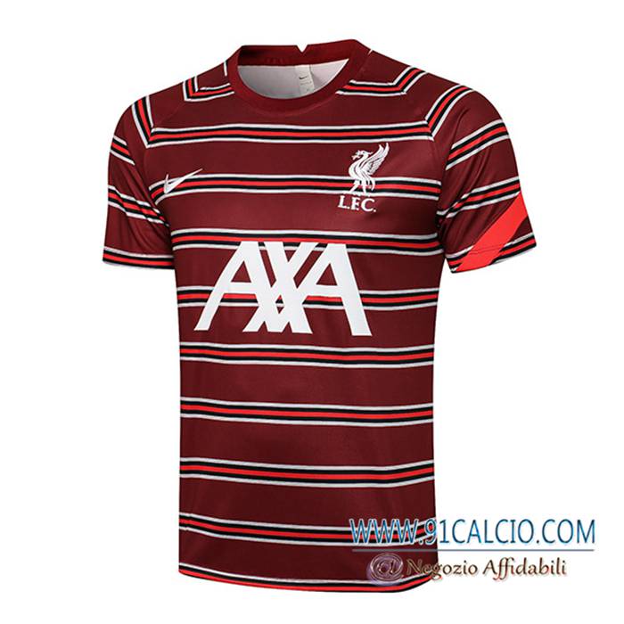Negozio T Shirt Allenamento FC Liverpool Rosso 2021/2022
