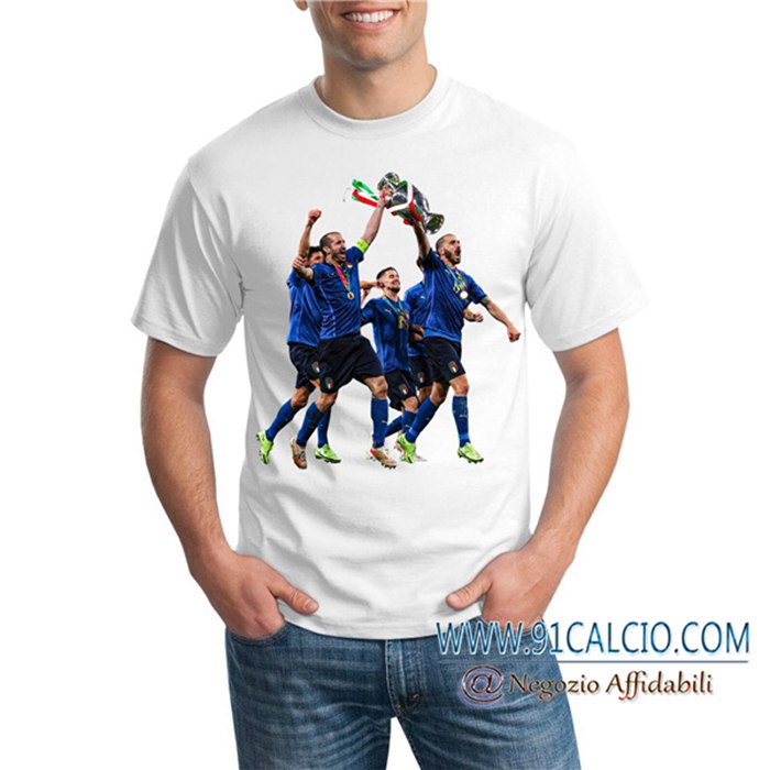 Nuove T Shirt Allenamento Italia Bianca 2021/2022