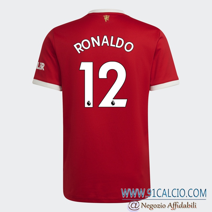 Maglie Calcio Manchester United Ronaldo 12 Prima 2021/2022