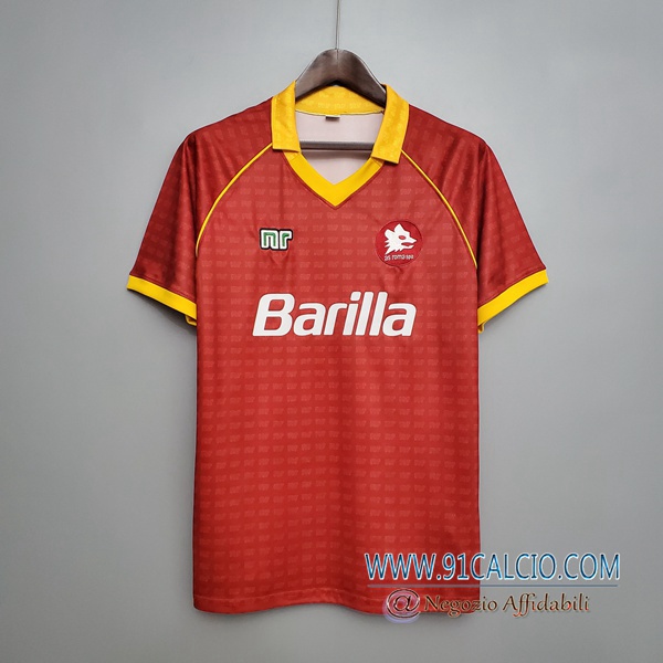 Maglie Calcio AS Roma Retro Prima 1990/1991