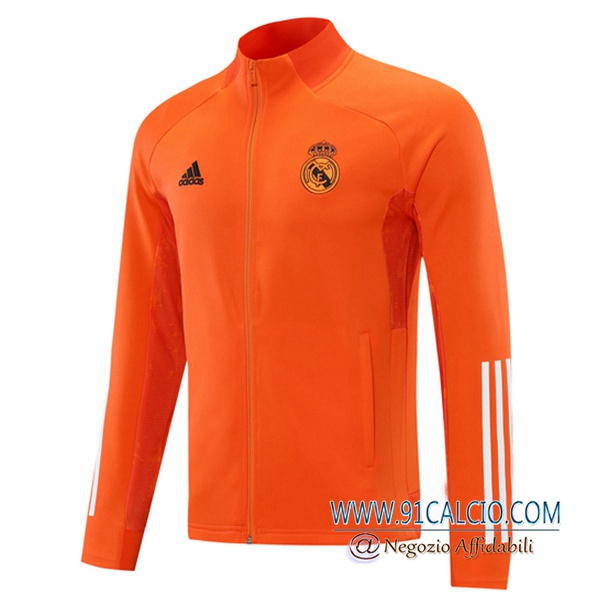 Giacca Calcio Real Madrid Arancione 2020 2021