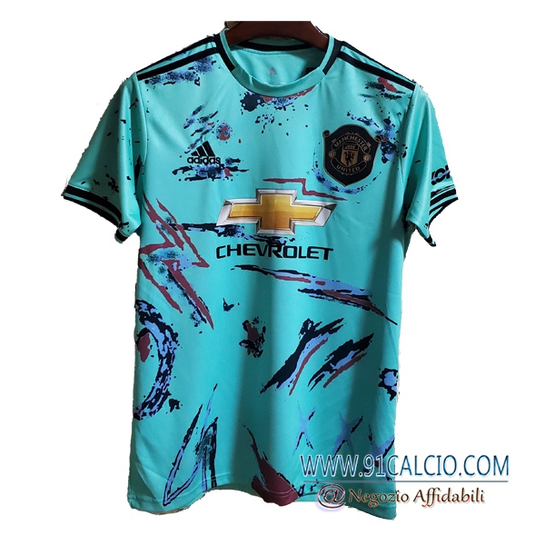T Shirt Allenamento Manchester United Verde 2020 2021 | 91calcio
