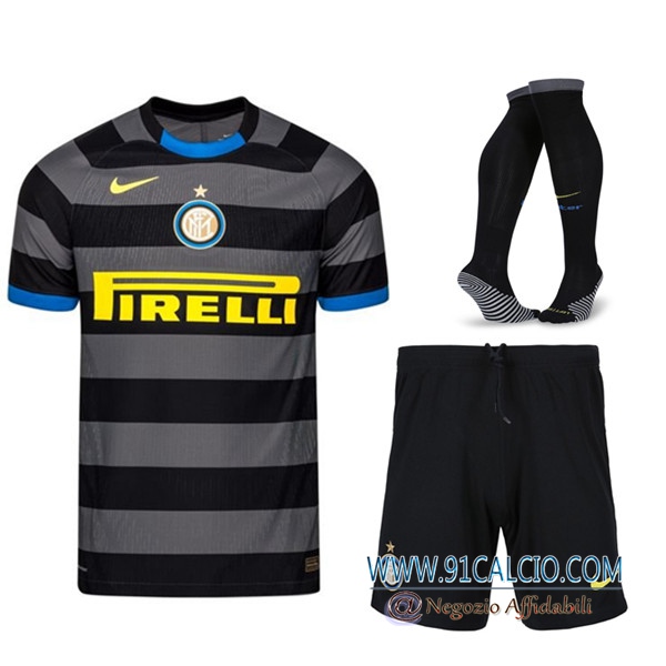 Kit Maglie Calcio Inter Milan Terza (Pantaloncini Calzettoni) 2020 ...