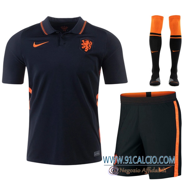 Kit Maglie Calcio Paesi Bassi Prima (Pantaloncini Calzettoni) UEFA ...