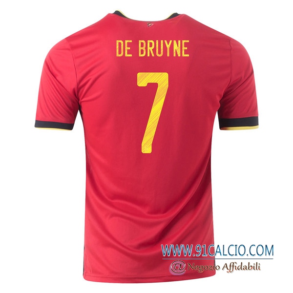 Maglie Calcio Belgio (DE bruyne 7) Prima UEFA Euro 2020
