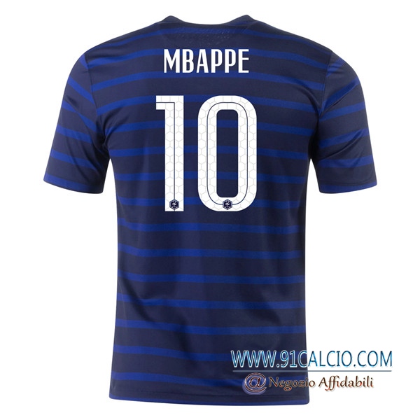 Maglie Calcio Francia (Mbappe 10) Prima UEFA Euro 2020
