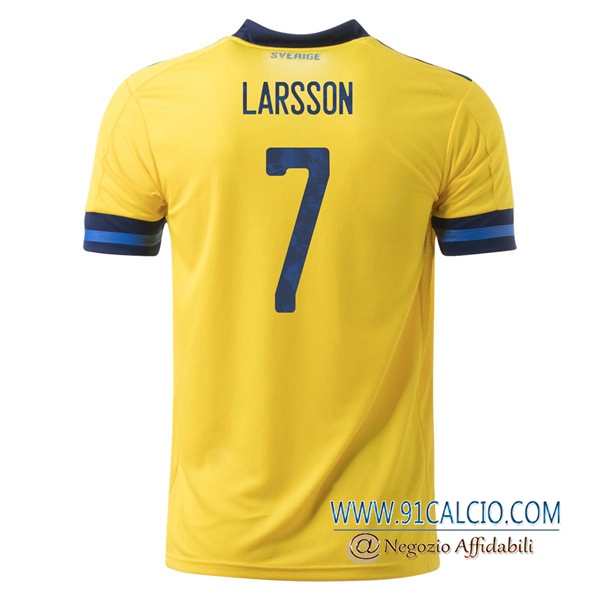 Maglie Calcio Svezia (LARSSON 7) Prima UEFA Euro 2020