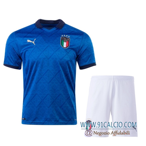 Kit Maglie Calcio Italia Prima + Pantaloncini UEFA Euro 2020