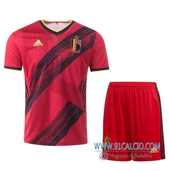 Kit Maglie Calcio Belgio Prima + Pantaloncini 2020/2021