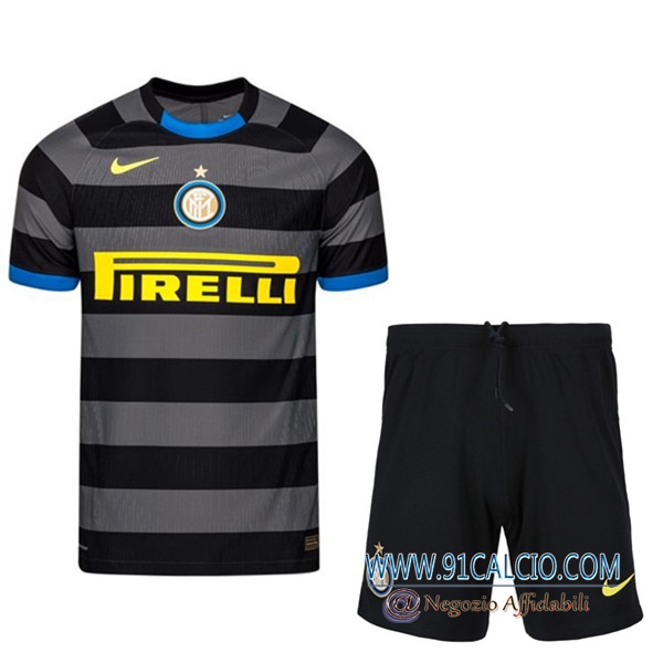 Kit Maglie Calcio Inter Milan Terza Pantaloncini 2020/2021 ...