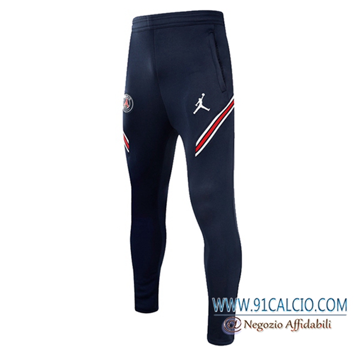 Pantaloni Da Allenamento Jordan PSG Blu Navy 2021/2022 -2