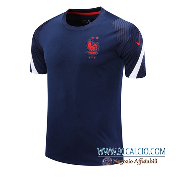 Numeri T Shirt Allenamento Francia Bianca/Rosso 2021/2022