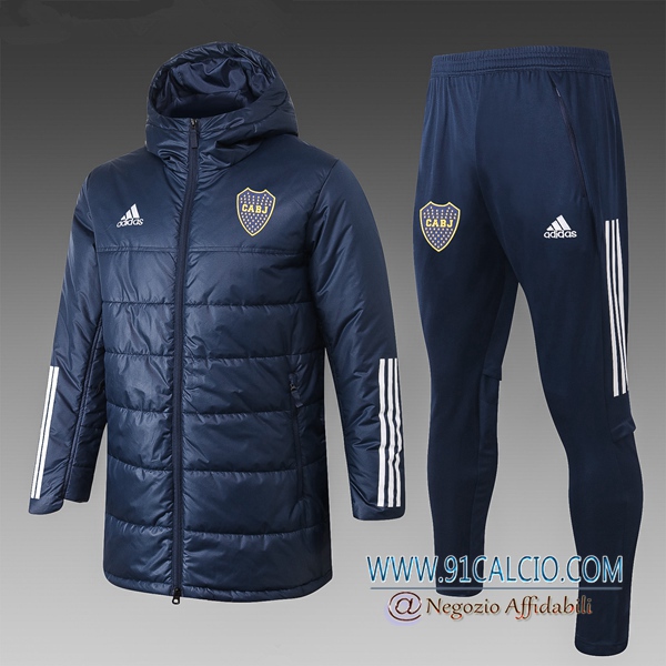 Piumino Calcio Boca Juniors Blu + Pantaloni 2020 2021