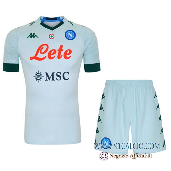 Kit Maglia Calcio SSC Napoli Seconda Pantaloncini 2020 2021 ...