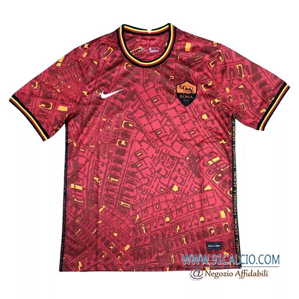 T Shirt Allenamento AS Roma Rosso 2020 2021