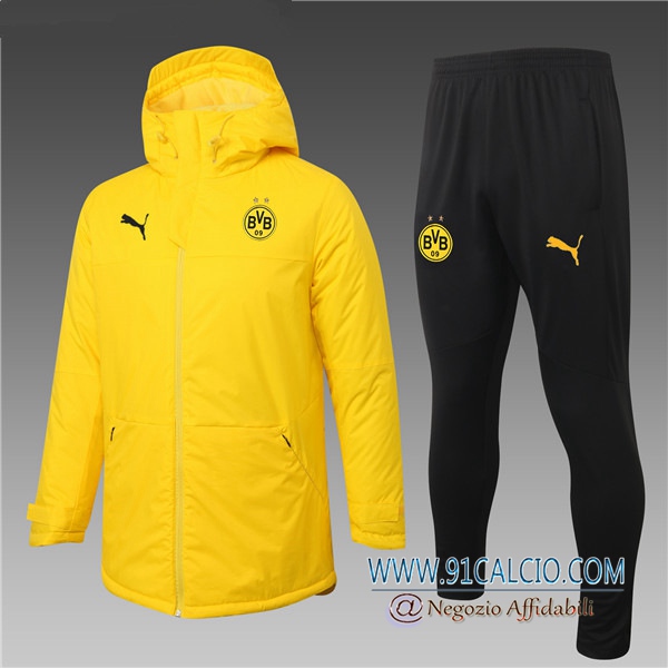 Piumino Calcio Dortmund BVB Giallo + Pantaloni 2020 2021