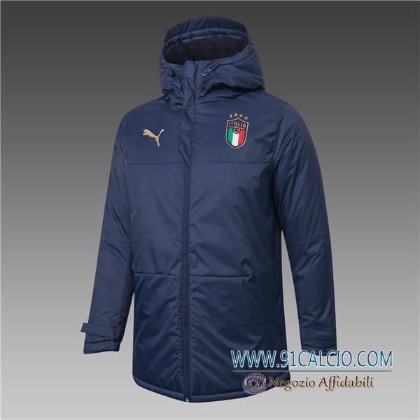 Piumino Calcio Italia Blu Marin 2020 2021