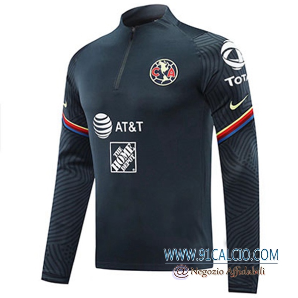 Felpa da training Club America Nero 2020 2021 Felpa da training Club America Nero 2020 2021