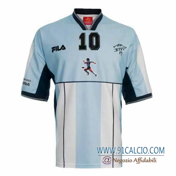 Maglie Calcio Argentina Retro 10 Maradona 2001