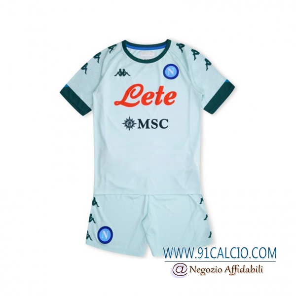 Nuove Maglie Calcio SSC Napoli Bambino Seconda 2020 2021