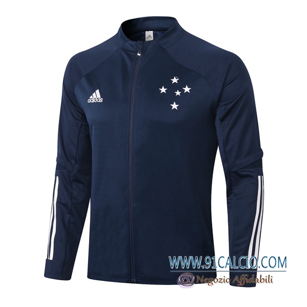 Giacca Calcio Cruzeiro EC Blu Royal 2020 2021 Giacca Calcio Cruzeiro EC Blu Royal 2020 2021